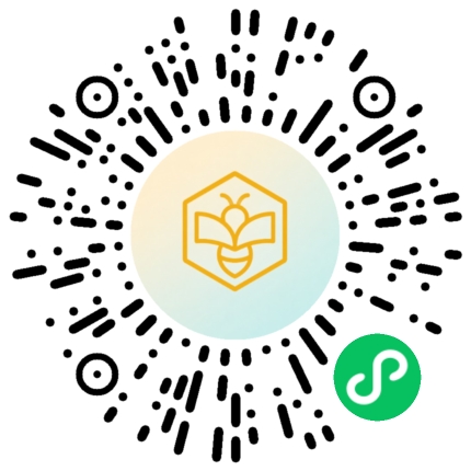蜂群单词背记助手微信小程序码 - 扫码即用背单词APP